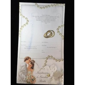 Party Supplies Hermosas Invitaciones para mi Boda x12