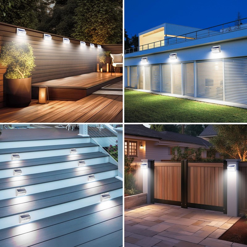 Solar Lights Outdoor Motion Sensor [138 LED/6 Packs] Solar Security