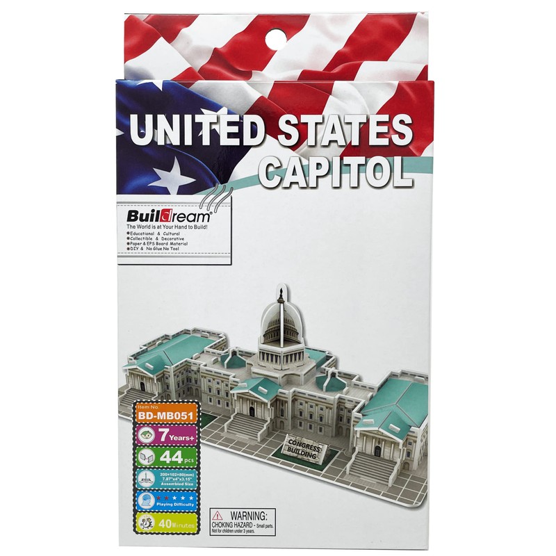 Famous Building 3D Puzzle (Capitol Building)