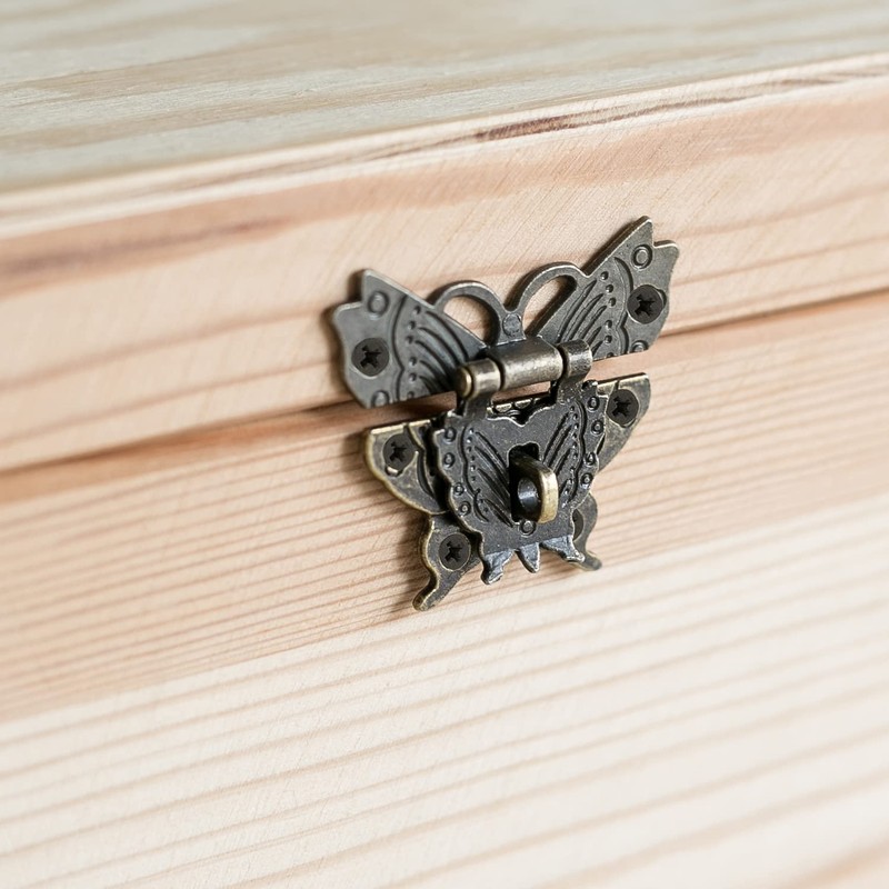 HMF 6495 Vintage Butterfly Clasp with Lock Eyelet, 50 x