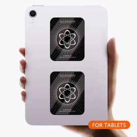 EMF Blocker for Cell Phones/Tablets/Laptops/Computer/WiFi/TV/Electronic Devices, Shungite Protection Sticker, [Reusable], [Slim Design], 2.4 x 2.0 x 0.016 inches, 0.06 Ounces, (8 Pcs)