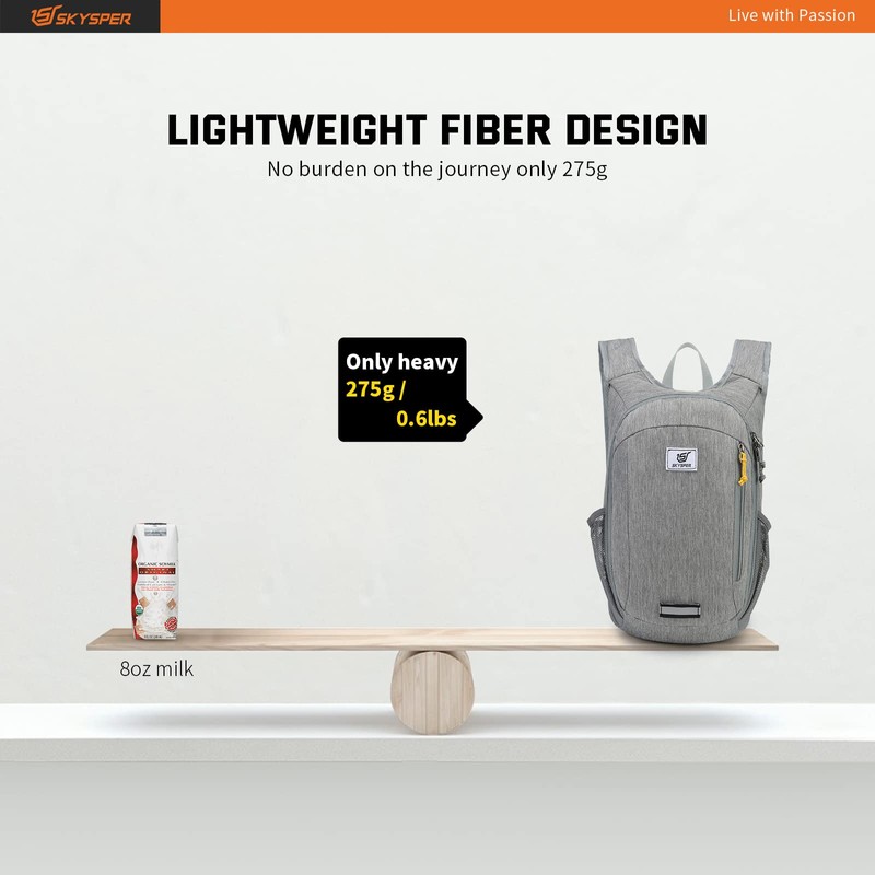 SKYSPER 10L Foldable Backpack Ultralight Daypack Waterproof Daypack Travel Backpack
