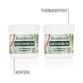 Kräuterhof Anti-Cellulite Gel 250 ml Pack of 2 (2 x 250 ml = 500 ml)