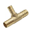 Goldpea Brass Hose Barb Fitting Reducing Tee 3/4" Barbed x