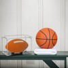 KJKVIVH Football Display Case Acrylic Football Holder with Lid and