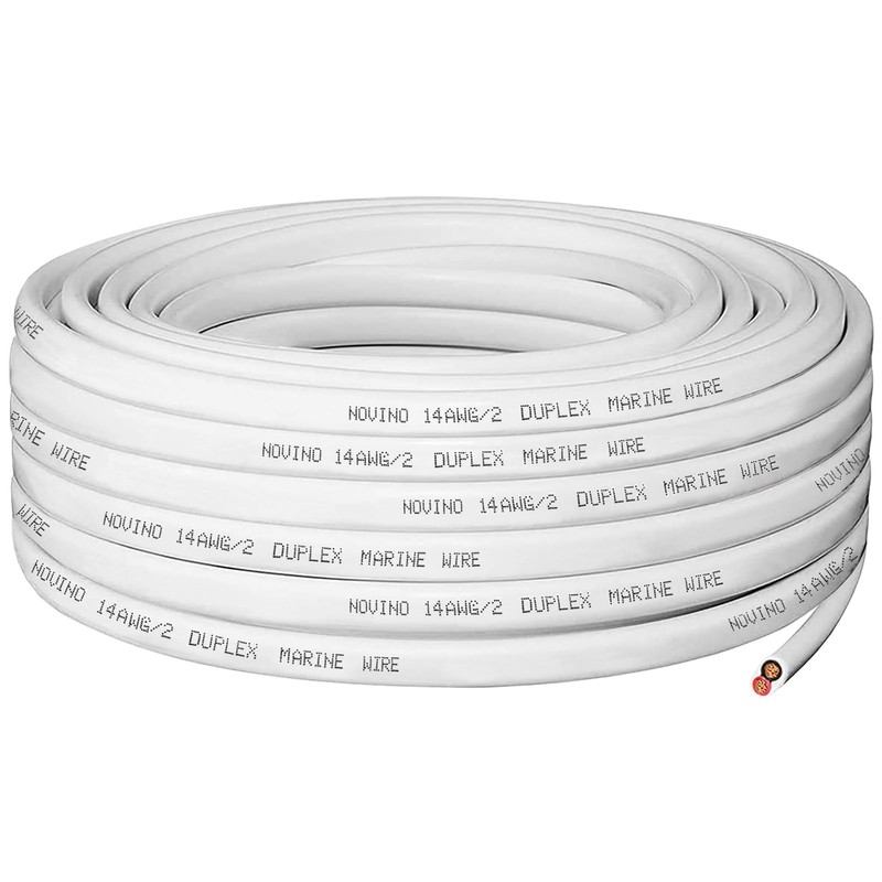 14 Gauge Marine Wire,14 AWG 30ft 14/2 Duplex Marine Grade