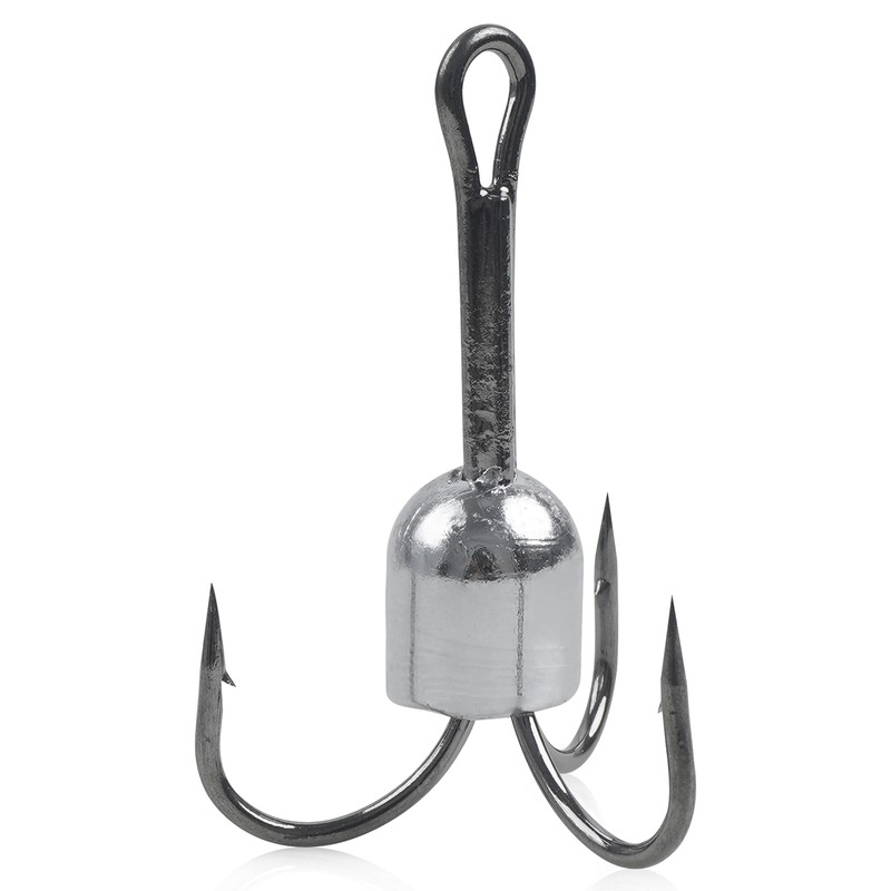 Weighted Treble Hooks Saltwater Snagging Hooks Fishing Hooks,5pcs Sharp Treble