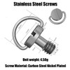 4 Pieces 1/4 Inch Screw Stainless Steel Tripod Screws 1/4