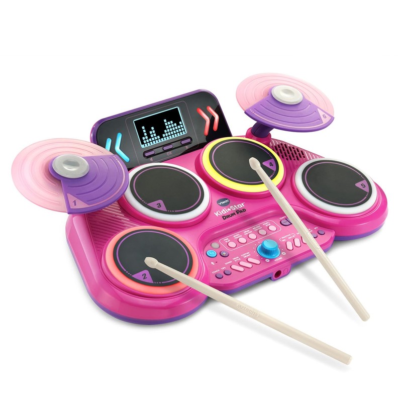 VTech Kidi Star Drum Pad, Pink