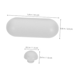 DOITOOL 1set Toilet Lid Bumpers Toilet Seat Cover Spacers for Bidet and Cushions Easy to Clean Elegant Design Grey Color Total Seat Lid