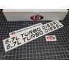 6.7L Turbo Diesel Decals Powerstroke Hood Stickers Select Color (Gloss