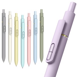 inkipen 8-Pack Gel Pens, 0.7mm Black Ink Pens w/Fine Point Smudge-Proof & Fast-Drying, Smooth Ink Retractable Pen w/Comfort Grip for Left-Handed School Office Supplies