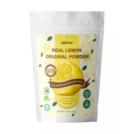 ORGFUN Original Lemon Powder Freeze-Dried for Beverages and Baking 7.06 Oz