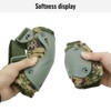 Qavctw Tactical Knee and Elbow Pads Set for Combat Airsoft
