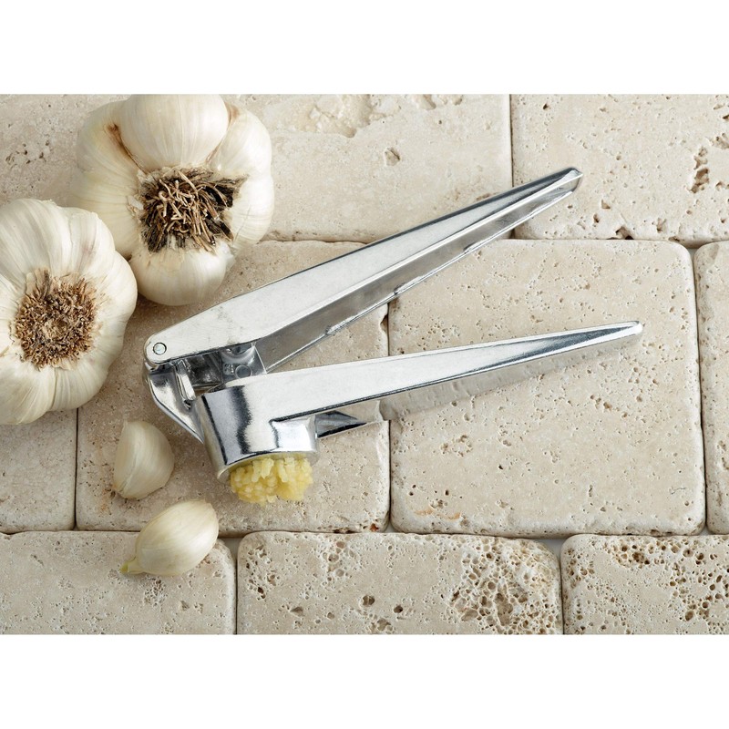 Fantes No-Peel, Self Cleaning Garlic Press, 6.25 x 1-Inches, the