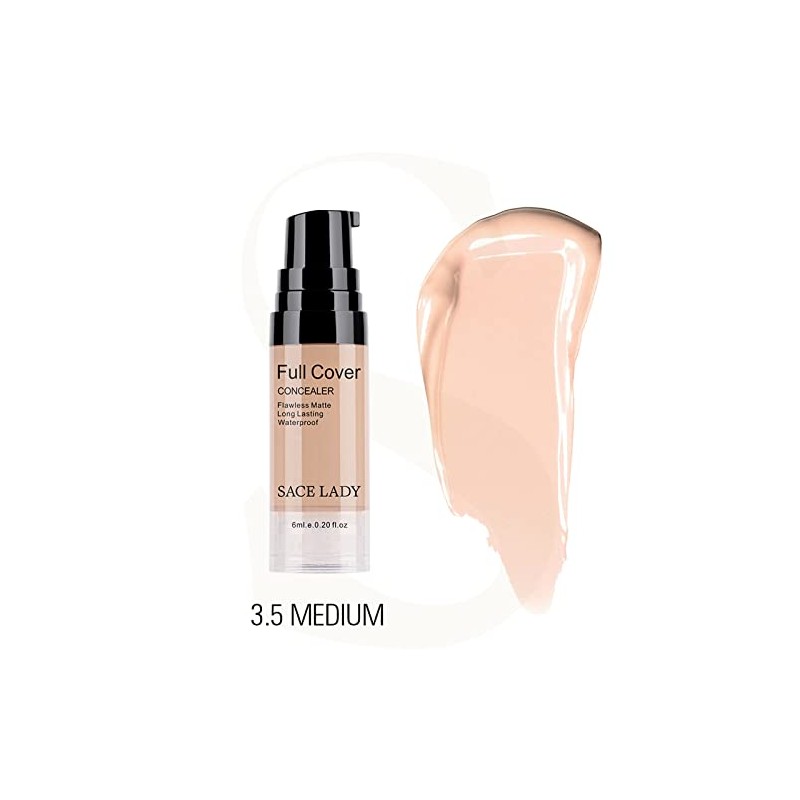SACE LADY Corrector líquido mate impecable, cobertura completa, suave, cremoso,