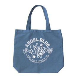 Angel Blue Denim Tote Bag