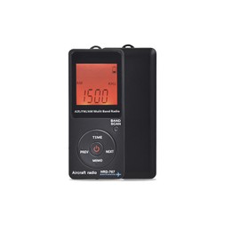 Aircraft Band Radio Receiver, Hand-held AM FM Portable FM/AM/AIR Band Radio with Backlit LCD Display, Earphone and Sleep Timer, Built‑in 400mAh Lithium Battery