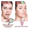 10pcs Facial Lash Shampoo Brushes Golden Tube Aluminum Acrylic Handle