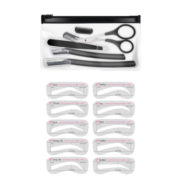 aplans Eyebrow Template Scissors for Men and Women, Eyebrow Cutter,