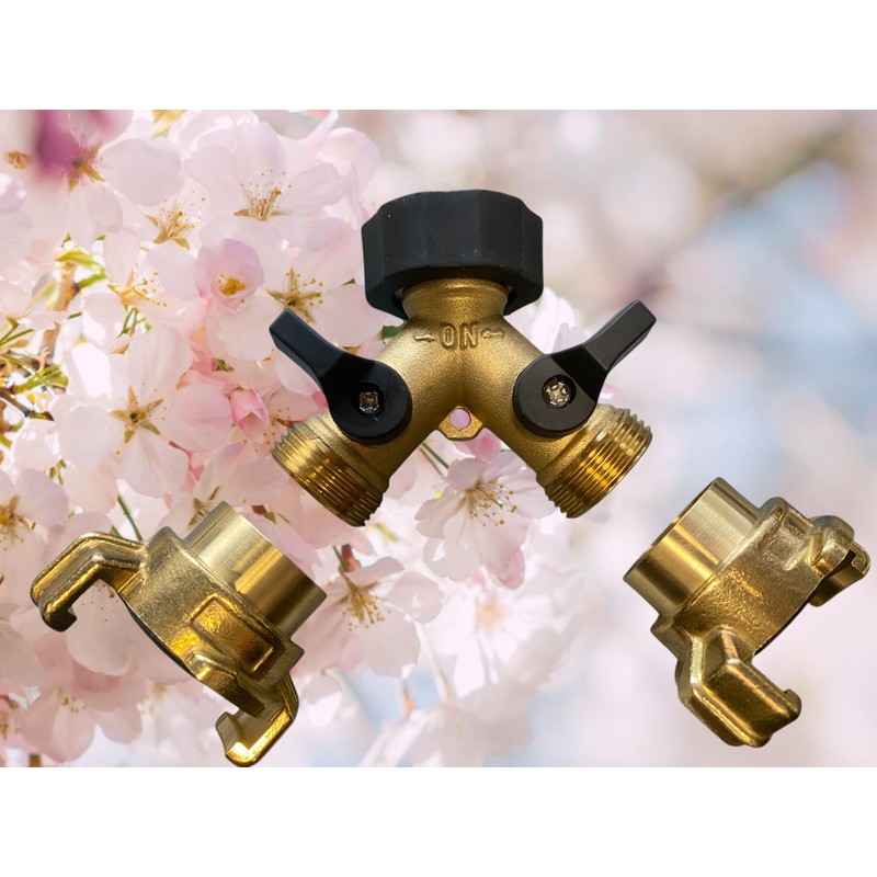 Solid Brass geka Type Claw Fittings with Brass Two Way