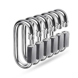 Quick Link, 304 Stainless Steel Heavy Duty Clips Chain Connector Repair Link Buckle for Swing Outdoor Camping (6 PCS, M3.5)