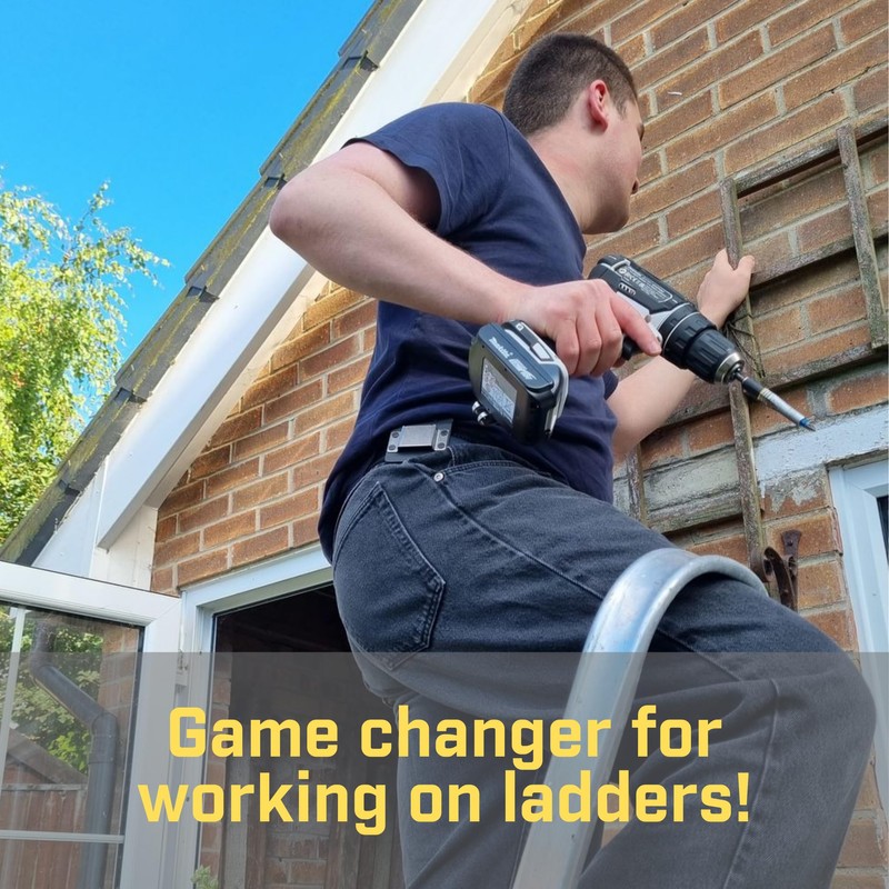 Holstery DriverMaster PRO | Clip-On Tool Belt Drill Holder -
