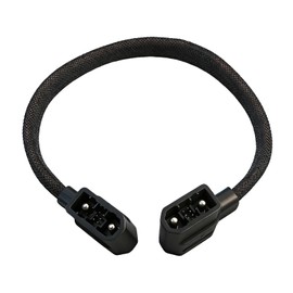 for EcoFlow Extra Battery Power Cord - 40 Inch Gray Braided Connection Cable for Delta Max/Delta 2/Delta 3 Series & Wave 2/3, Incompatible with Pro/Pro 3/Ultra/3 Max