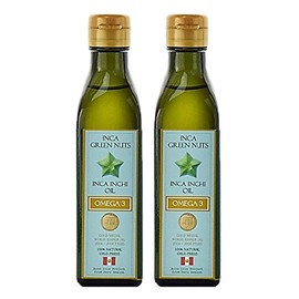 Alcoiris Inca Green Nuts Inca Inch Oil, 6.3 oz (180 g), Set of 2, Sachain Oil, Omega 3 Oil, Green Nut Oil