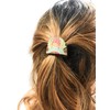 Boho Mandala Yellow Blue Red Riveted Goddess Leather Ponytail Wrap