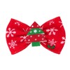 Baby Girls Christmas Hair Bow Clip Red and Green Santa