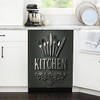 Black Kitchen Dishwasher Magnet Cover, 23x26 in Farmhouse Dishwasher Magnetic