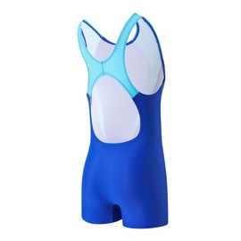 J.E Sterguard Athletic Girls' One Piece Swimsuit, Infinity Splice Thick Strap Girls Bathing Suits, Pro for Practice and Competition Color Block Kids Swimsuits Size 12-14 1880-QQ