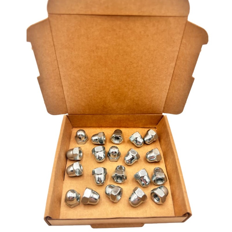 M8 (8mm) Dome Nuts Set - Steel Cap Nut -
