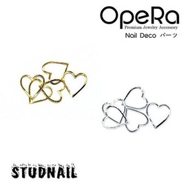 Nail Nara OpeRa Nail Deco Metal Parts Stud (Charm)_68. Curved Heart Saw (S2200942) / OpeRa 네일 데코 메탈 파츠 스터드(참)_68.커브하트소 (S2200942)
