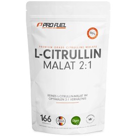 L-Citrulline Malate - 500 g Powder with 3000 mg L-Citrulline Malate 2:1 per Serving - Storage Pack for 166 Applications - No Additives - Laboratory Tested with Certificate