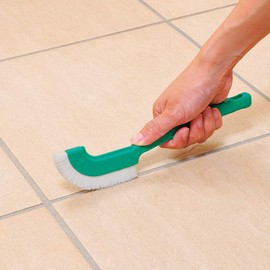 Azuma BA736 Cleaning Brush, Azuma Mizumi Brush, Multi, Total Length 9.1 inches (23 cm), Green, Soft Thin Curved Brush for Use Around the House