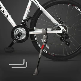 Nobuddy, Bike Kickstand Adjustable Aluminium Alloy Kick Stand Adult Bicycle Kickstand Universal Bike Side Rear Kickstand for 2429 Inches Mountain Bike,Road Bike