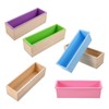 4 Pcs Flexible Rectangular Soap Loaf Mold Silicone Molds with