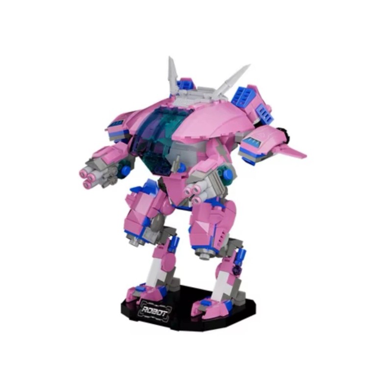 Buildify Building Pink Robot Mechanical Armor Building Set