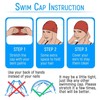 𝐒𝐚𝐝𝐨𝐝𝐨 Swimming Cap Extra Large,Pack 2PCS Swim Cap For Long