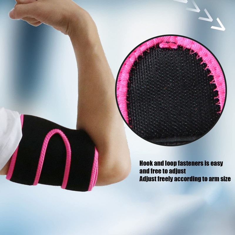 Sports Elbow Brace, Adjustable Arm Support, Compression Bandages, Biceps, Triceps
