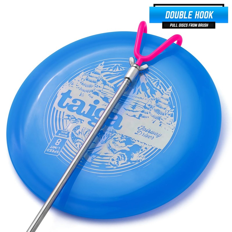 Rogue Iron Sports Disc Golf Retriever Pole Telescoping Disc Golf