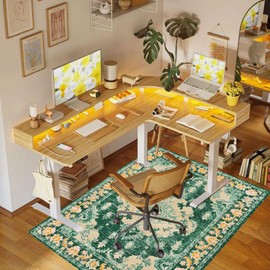 Office Chair Mat for Hardwood Floor, 48"x60" Desk Chair Rug for Rolling Chair Easy to Clean, Anti-Slip Floor Protector Rug Easy Glide Desk Computer Chair Mat for Home Office(Green)