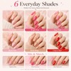 Pink Nude Nail Polish Pens 6 Colors, Quick Dry Water