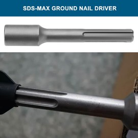 ECSiNG 1Pc SDS-Max Ground Nail Alloy Steel Driver Inner Diameter 20.5mm Suitable for Use in Hammer Drills with SDS-MAX Shank (167X28mm)