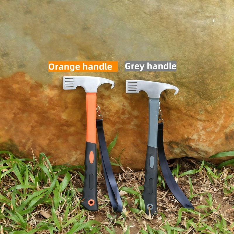Camping Hammer Camping Mallet Tent Peg Puller, 12" high Carbon