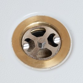 Oatey 42239 Brass and Plastic No-Calk Shower Drain Wrench, Stainless Steel