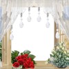 Swpeet 10Pcs Water-Drop Tablecloth Weights with 10Pcs Metal Clip Kit,