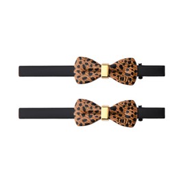 Aesthetic Leopard Bow Hair Clips Women Cheetah Bownot Alligator Clips Animal Aesthetic Duck Bill Clip Clamps Thin Cheetah Bow Duckbill Clip Accessory
